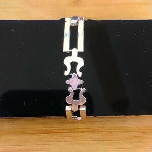 $154 Unique Estate Bracelet Sterling 26.4 Grams Marked 925 STERLING